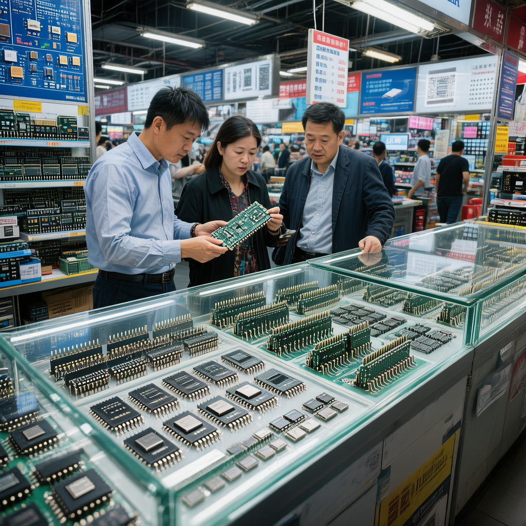 UAVCHIP inventory counter showing live market sourcing and chip samples